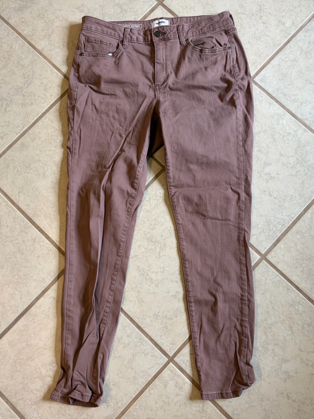 Arizona Jean Company Skinny Jeans in Dusty Mauve